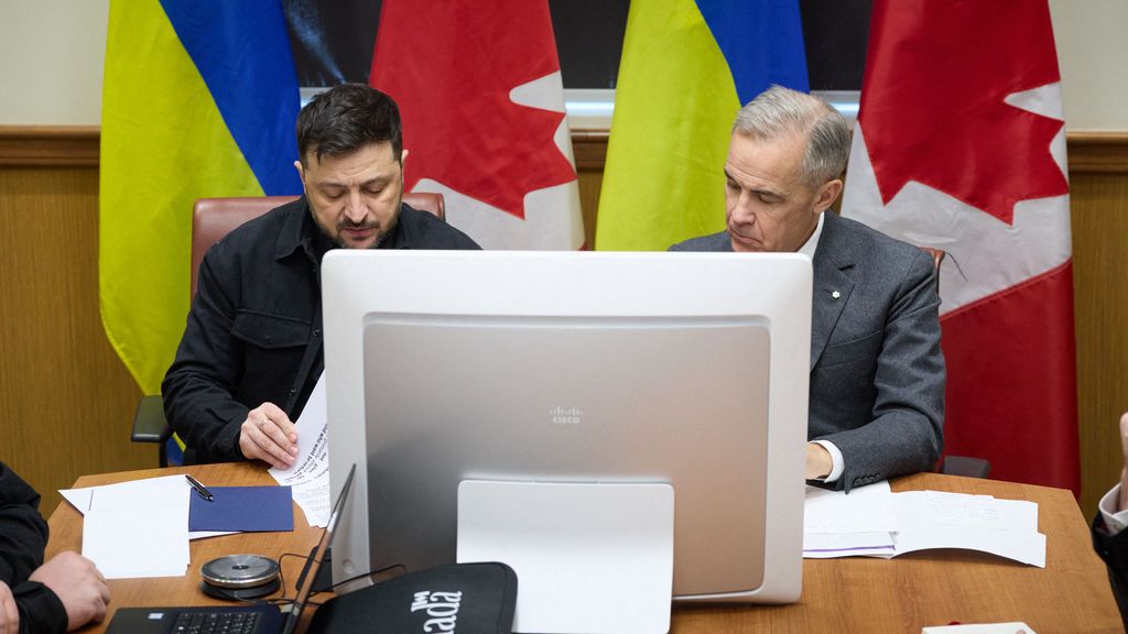 Zelensky spreekt Canadese premier en Europese leiders voor gesprek met Trump