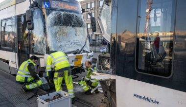 Negen gewonden bij trambotsing in Antwerpen