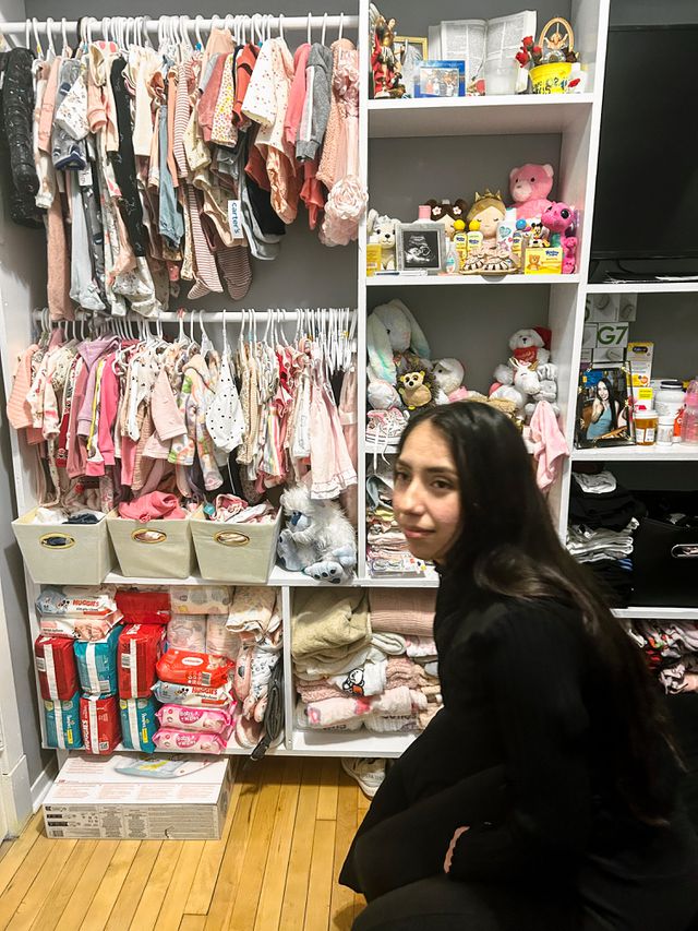 Nayla Guzmán werd begin oktober moeder van een dochtertje 