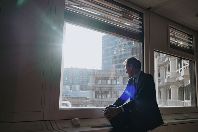 CDA-Kamerlid Tijs van den Brink in het gebouw van de Tweede Kamer.
