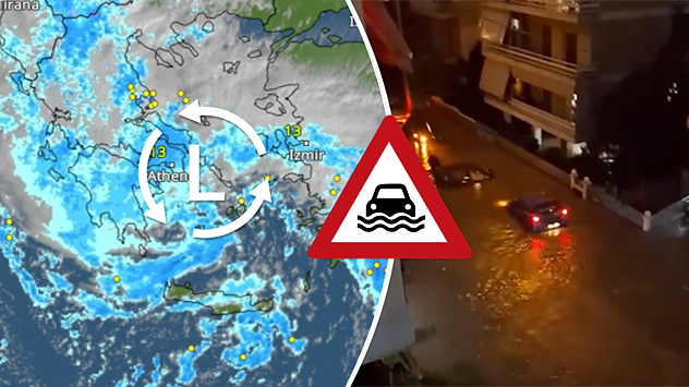 Regen en storm: overstromingen in Griekenland en Turkije - Weer & Radar