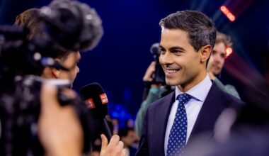 D66-leider Rob Jetten bij het EenVandaag-verkiezingsdebat 2025