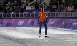 23-02-2018 Pyeongchang, schaatsen 1000 mtr mannen                                                                                                                XXIII Winter Olympic Games 2018 - Olympisch kampioen Kjeld Nuis (Leiden, 10 november 1989) in een tijd van 1.07,95 min Foto en © copyright Foto Leo Vogelzang VOF