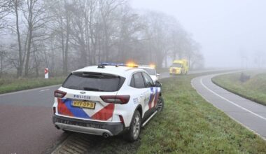 112-nieuws: Code geel voorbij • Auto belandt in de sloot bij Stedum - RTV Noord