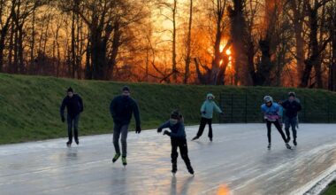 Zeist heeft 'kerstcadeau' binnen met eerste natuurijsbaan van deze winter - RTV Utrecht