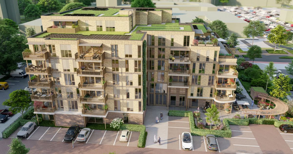 Dit gebouw met 51 appartementen wordt gebouwd voor senioren en er zijn al 800 aanmeldingen