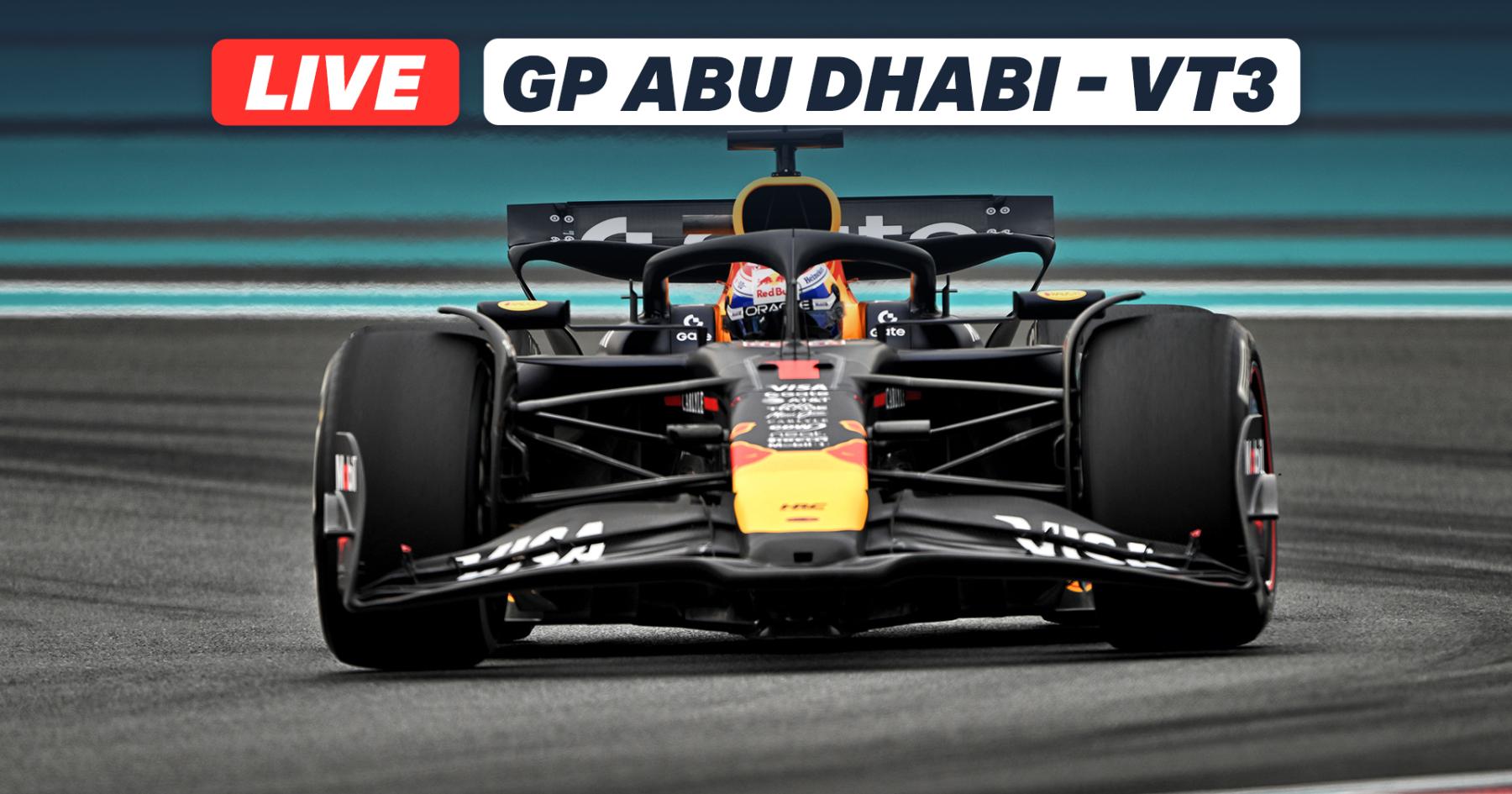 Live derde vrije training Formule 1 GP Abu Dhabi 2025