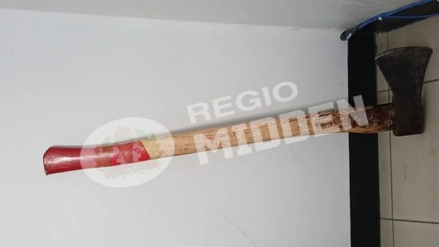 Dronken man valt echtgenote aan met bijl