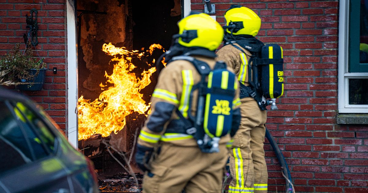 Brand in Goudriaan - Rijnmond