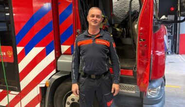 Brandweerman Eric werkt vanwege oud en nieuw wel 24 uur achter elkaar
