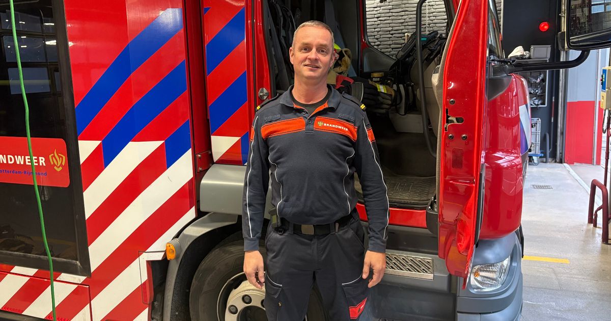 Brandweerman Eric werkt vanwege oud en nieuw wel 24 uur achter elkaar