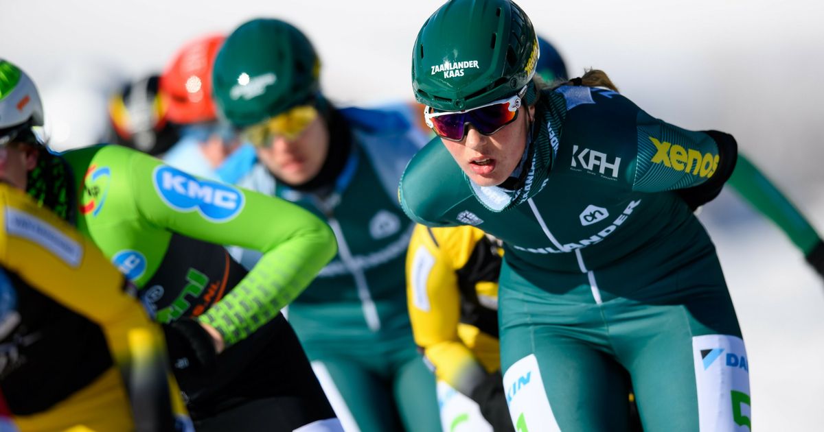 Maaike Verweij grijpt net naast podium bij eerste marathon op natuurijs
