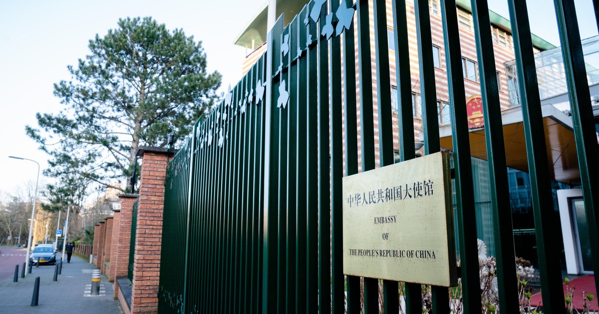 De ambassade van de Volksrepubliek China in Den Haag