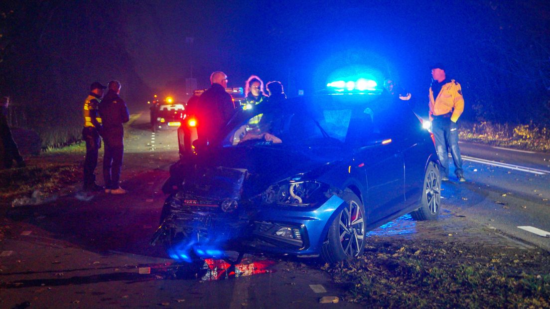 De auto in de kreukels