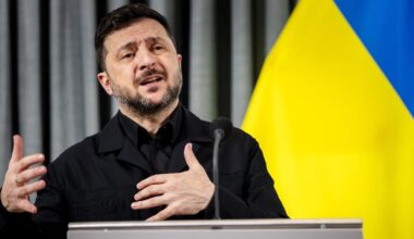 Oekraïense president Volodymyr Zelensky in Nederland