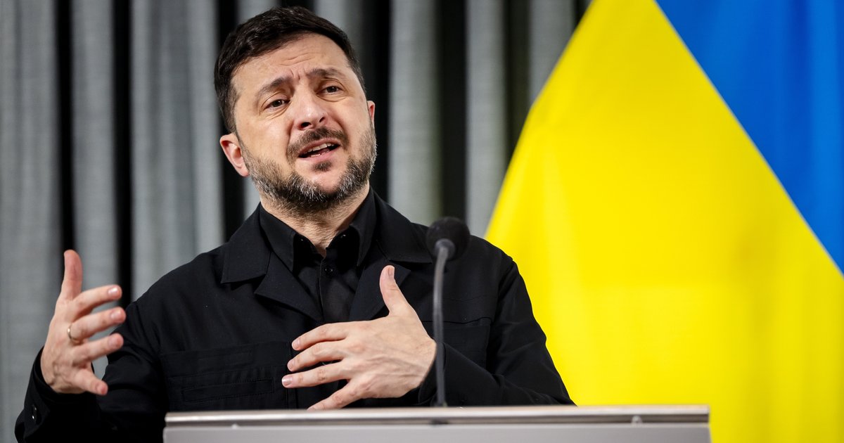 Oekraïense president Volodymyr Zelensky in Nederland