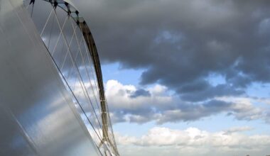 Wolkenvelden boven Nijmegen.