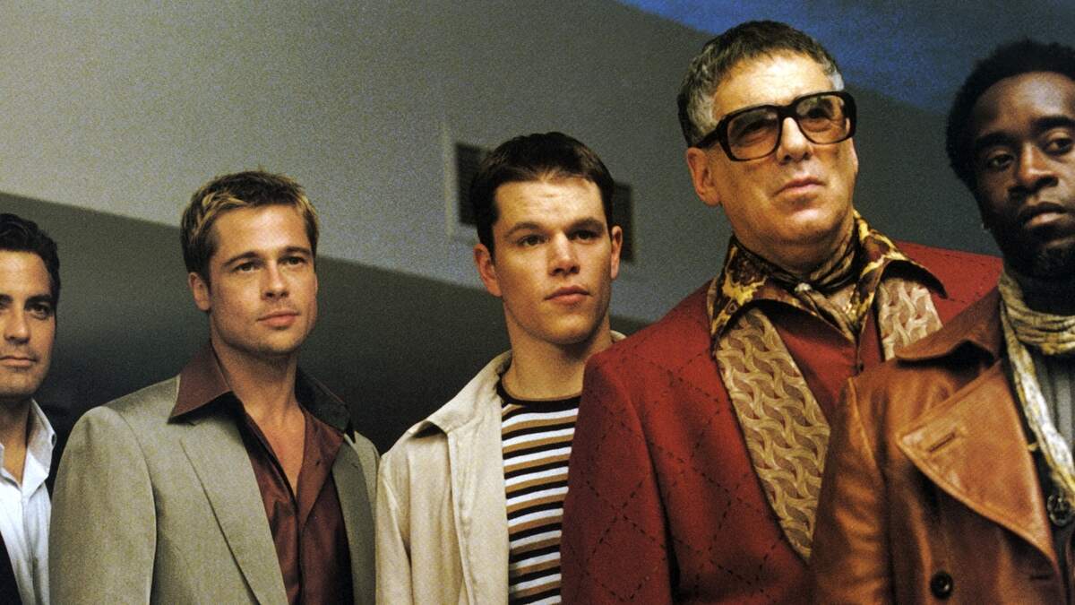 Brad Pitt en George Clooney in Ocean’s Eleven