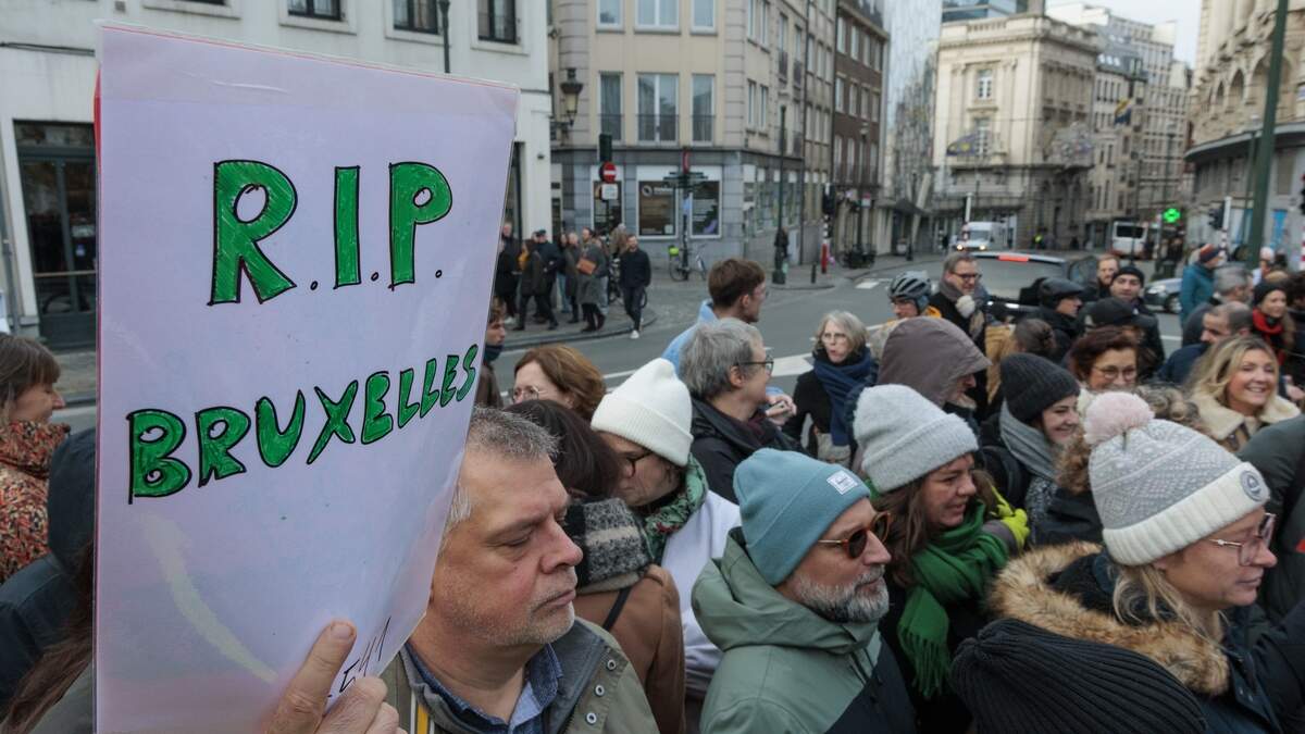 Maandag was er opnieuw een protest van boze inwoners van Brussel tegen de politieke onkunde.