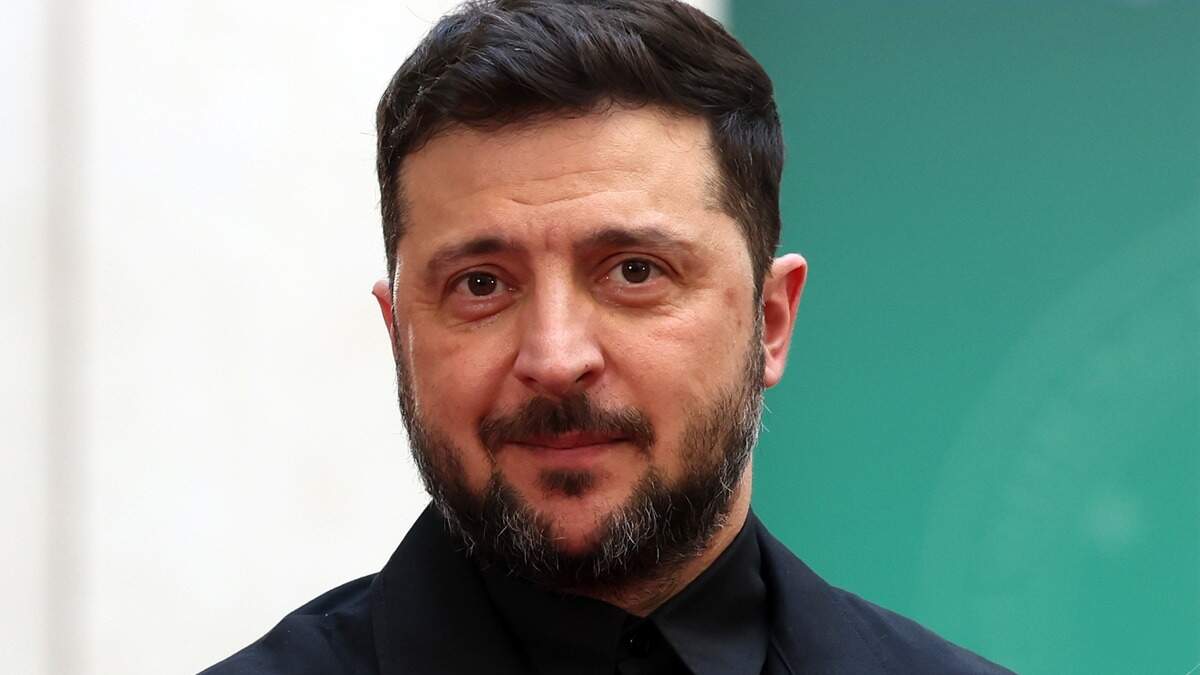 De Oekraïense president Volodimir Zelenski.