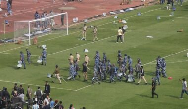 Indiase voetbalfans boos door kort bezoek Messi, gooien met stoeltjes