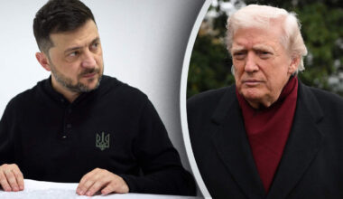 Volodimir Zelenski en Donald Trump.