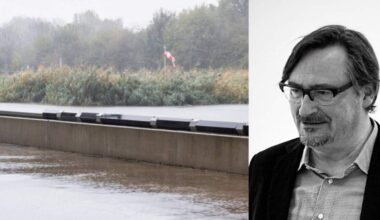 Duitse kunstenaar maakt sculptuur voor ziekenhuisvijver