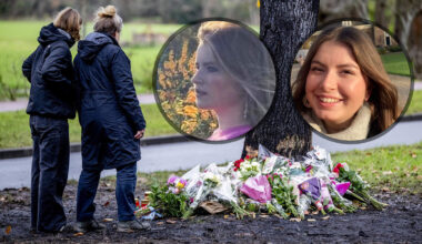 Op de plek van het ongeluk is een bloemenzee ontstaan. Het verdriet om Mara (rechts), Doris en de omgekomen bestuurder is enorm.