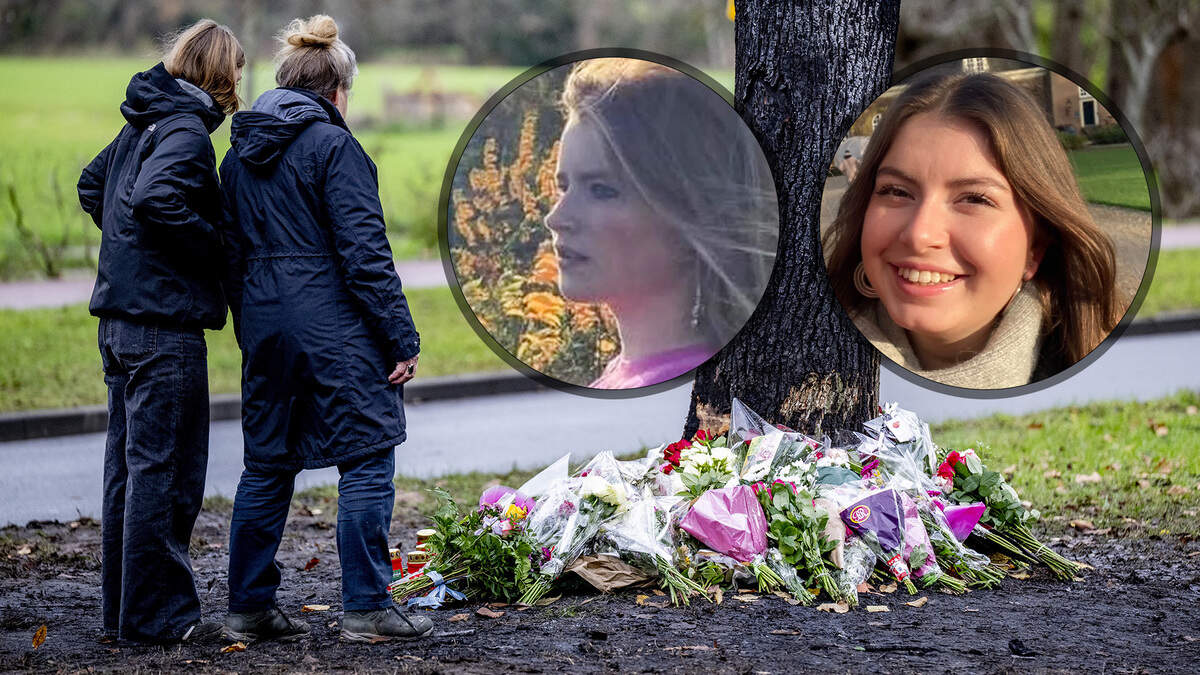 Op de plek van het ongeluk is een bloemenzee ontstaan. Het verdriet om Mara (rechts), Doris en de omgekomen bestuurder is enorm.