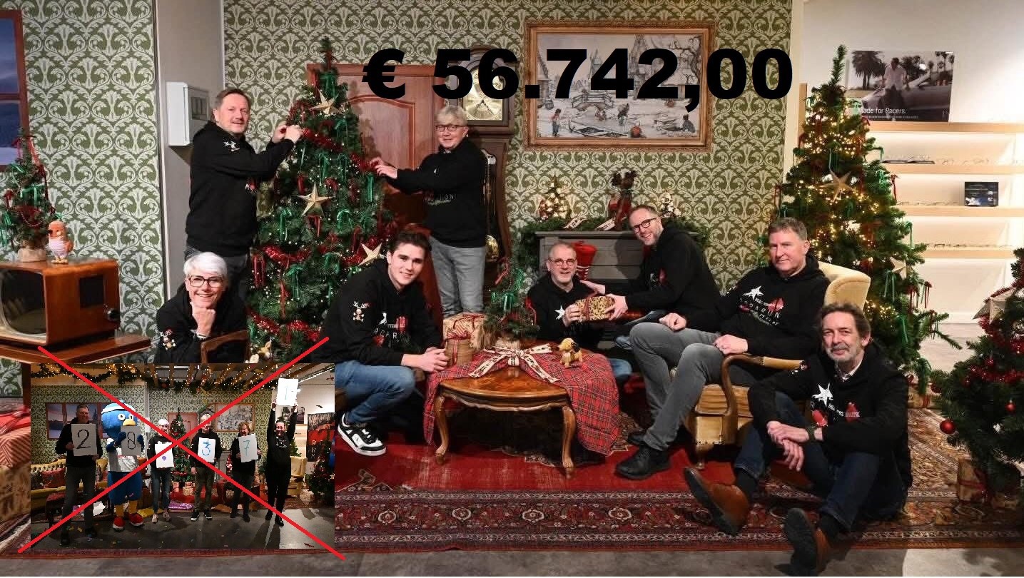 Recordbedrag tijdens 6e Radio Marathon Team125Matties4life