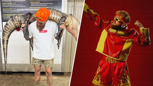 Jake Paul slacht alligator voor outfit bokswedstrijd: 'Nog nooit eerder gedaan'