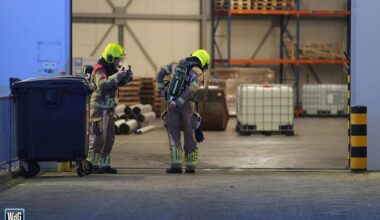 Ongeval met gevaarlijke stoffen in bedrijfspand op Kampershoek