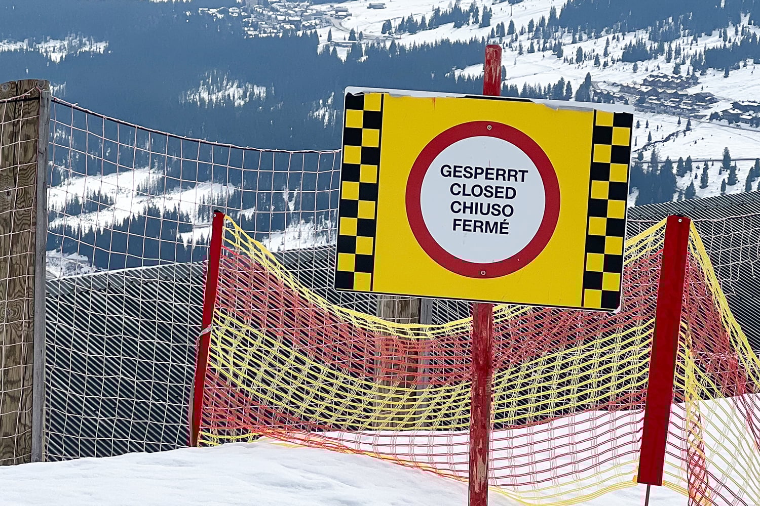 Pistes van Muttereralm tijdelijk gesloten door regen en warmer weer