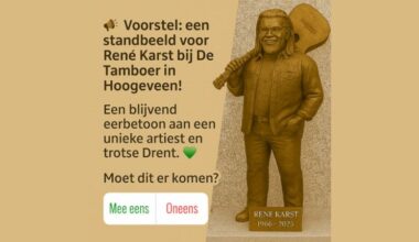 Petitie: Plaats een standbeeld van René Karst voor de Tamboer in Hoogeveen