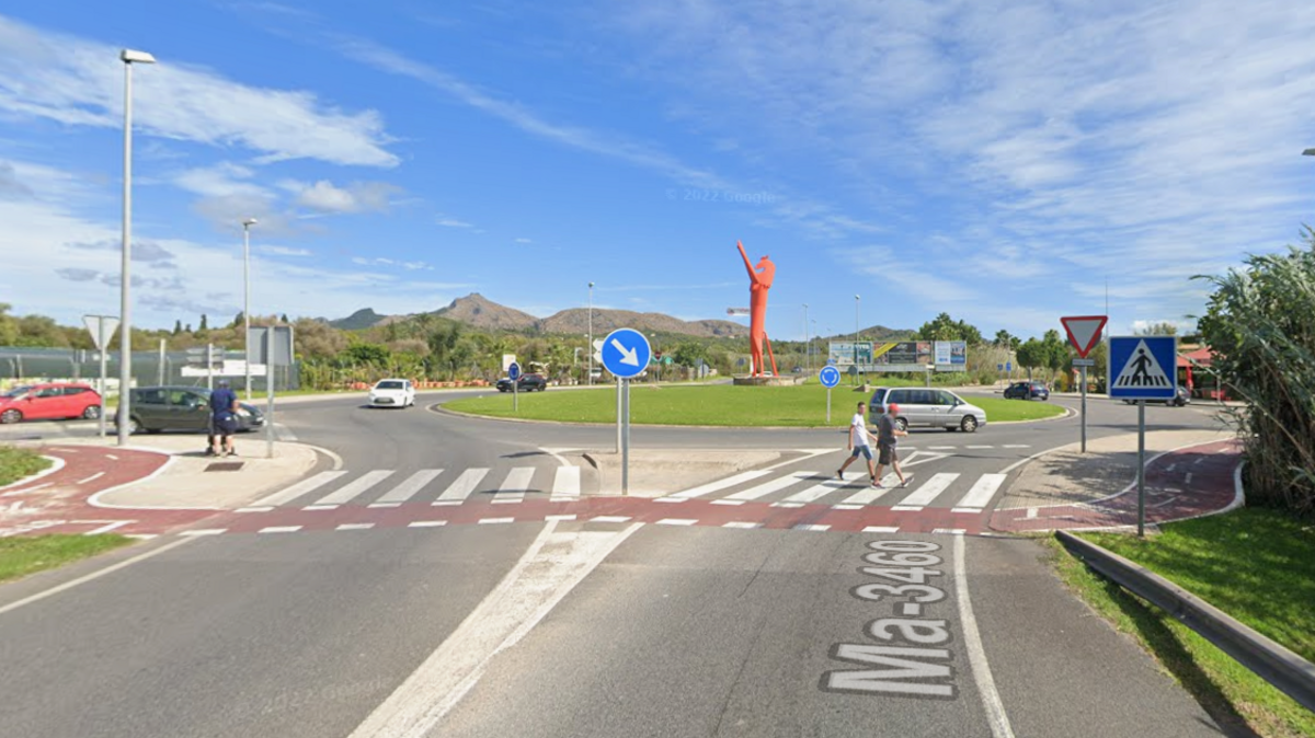 De omgeving waar het fatale auto-ongeluk gebeurde, waarbij een 53-jarige Nederlander om het leven kwam.