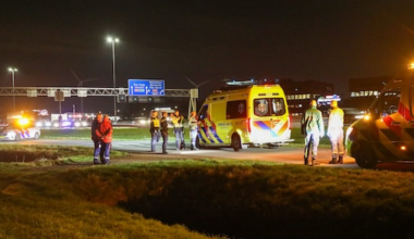 hardloper zwaargewond naar ziekenhuis, bestuurder aangehouden