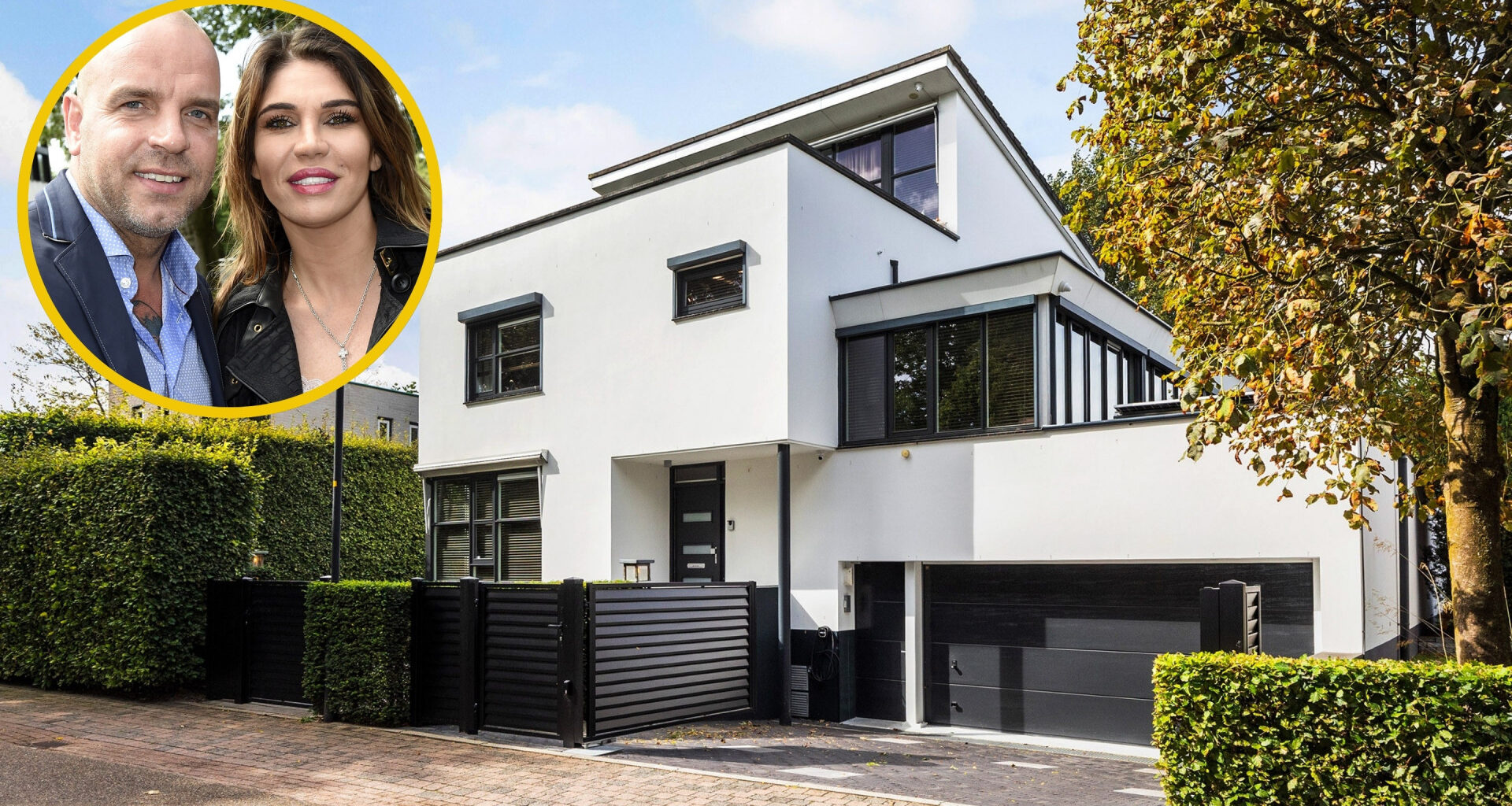 Andy van der Meijde en Melisa zetten hun droomvilla met gym en binnenzwembad te koop. Zie foto