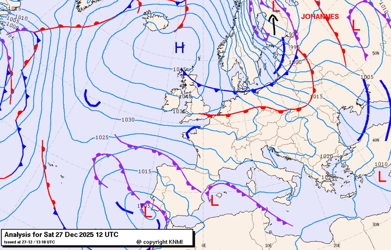 Storm Johannes trok over het noorden van Scandinavië: hoe een wisselwerking tussen het lagedrukgebied en de straalstroom een krachtige storm vormde