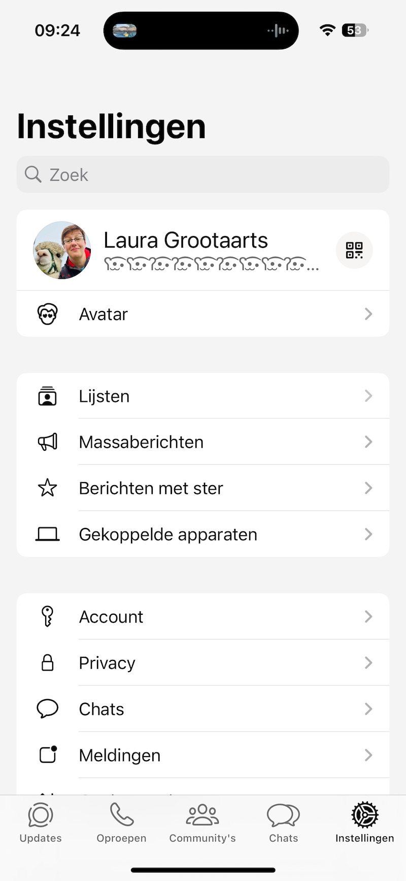 Instellingen voor massaberichten