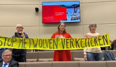 Activisten verstoren vergadering provincie: 'Stop verketteren wolf' - RTV Utrecht