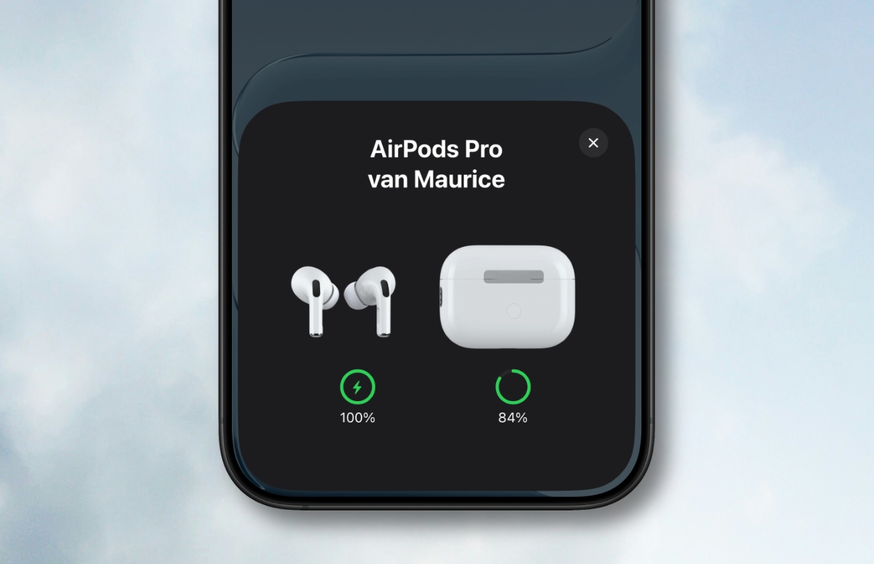 AirPods bijgewerkt