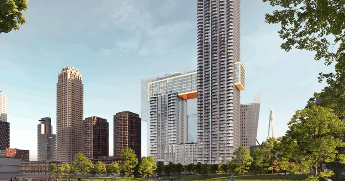 Zorgen bij omwonenden om bouw 182 meter hoge woontoren De Sax: 'De kopjes trillen van tafel'