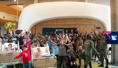 NEC op bezoek bij Amalia Kinderziekenhuis: "Dit is prachtig"