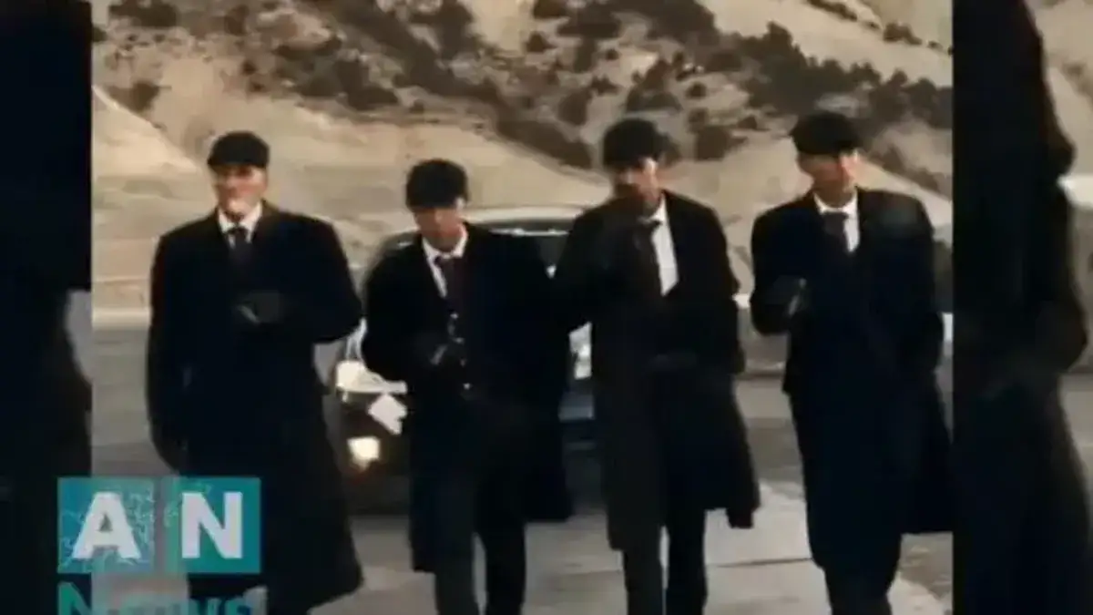 De Afghaanse autoriteiten verspreidden dit beeld van de mannen.