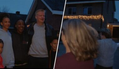 na negen jaar weer in de armen van zijn familie