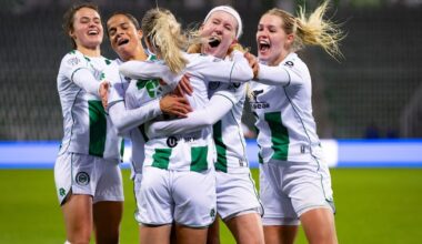 FC Groningen Vrouwen promoveren naar eerste divisie na zwaarbevochten gelijkspel