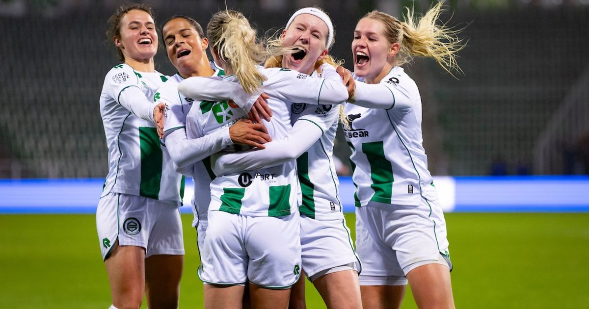 FC Groningen Vrouwen promoveren naar eerste divisie na zwaarbevochten gelijkspel