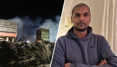 De verbrandingsovens van de burnpit bij vliegbasis Kandahar in Afghanistan (foto: Nishan Dolislager)