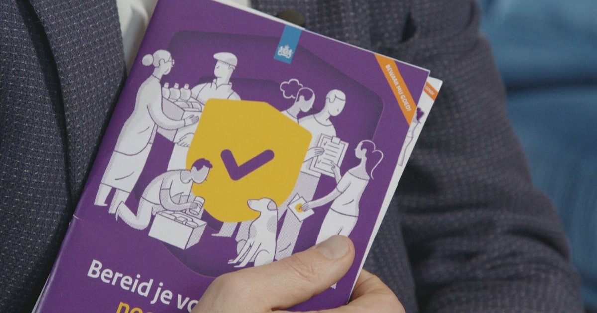 Het noodboekje 'Bereid je voor op een noodsituatie' valt tussen 25 november en 10 januari op de mat