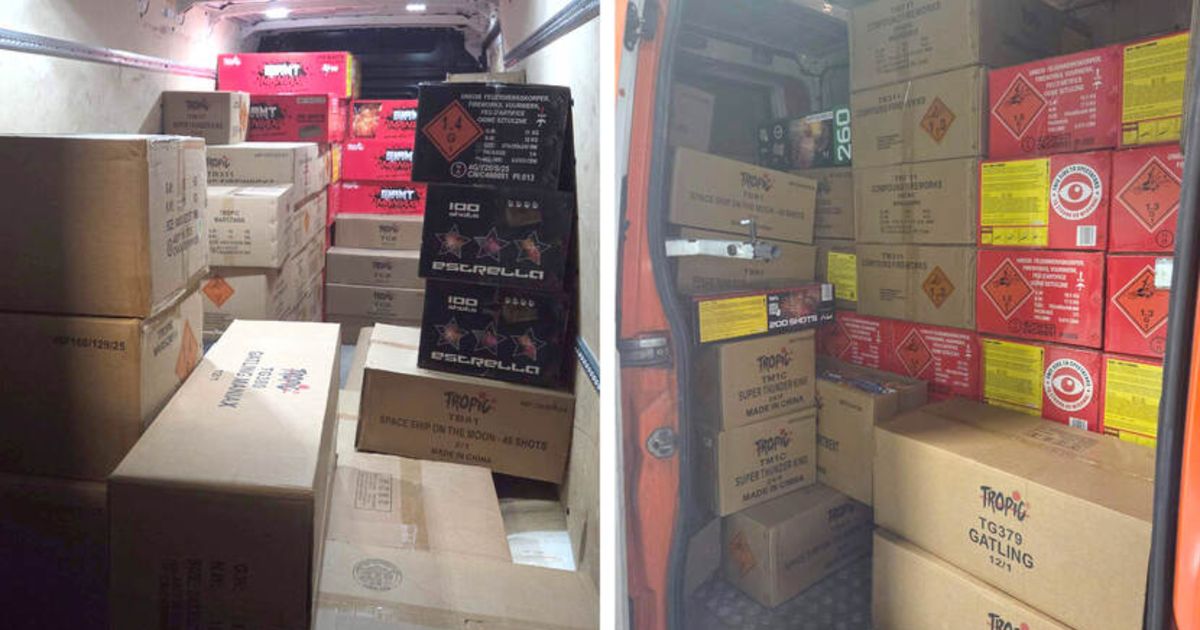 Aanhouding voor bezit van 4000 kilo illegaal vuurwerk | Gewapende overval op supermarkt
